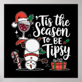 Grappig Tipsy drink feest Poster (Voorkant)