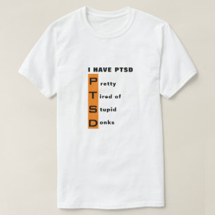 Grappig  tired van stuitende Donk-winkel die ik he T-shirt