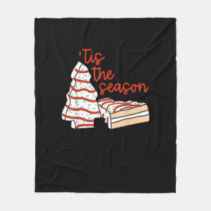Grappig Tis Het Seizoen Ontwerp Kerstboom Fleece Deken