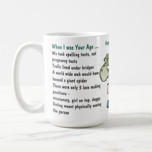 Grappig Toen Ik Jouw Leeftijd Had 70ste Verjaardag Koffiemok (Links)