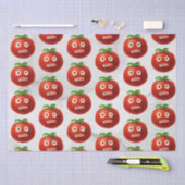 Grappig Tomatenpatroon - Cartoon Vegetable Art Tissuepapier (Craft)