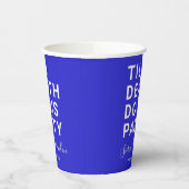 Grappig tot de dood ons scheidt Bruiloft of verlov Papieren Bekers (Links)