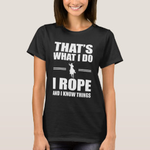 Grappig Touwen Rodeo Cowboy Ontwerp Western Team T T-shirt