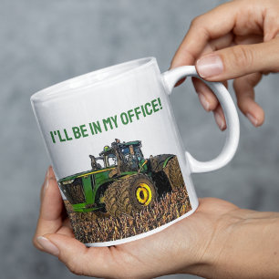 Grappig Tractor Farming Kantoor Werk Koffiemok