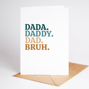 Grappig & Trendy Bruh Vaderdag Kaart