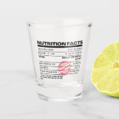 Grappig Trendy Script  Typografie Shot glass Shot Glas (Voorkant)