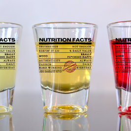 Grappig Trendy Script  Typografie Shot glass Shot Glas