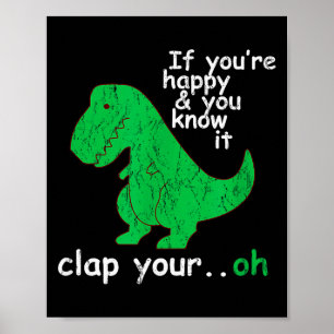 Grappig Trex T Rex Shirt Door Londonseite_ Als Je Poster
