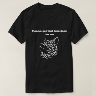 Grappig Tribale Kat Tonijn Citaat T-Shirt