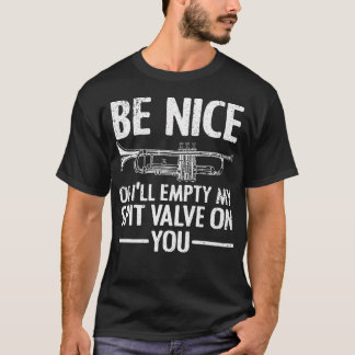 Grappig trompet ontwerp voor mannen vrouwen trompe t-shirt