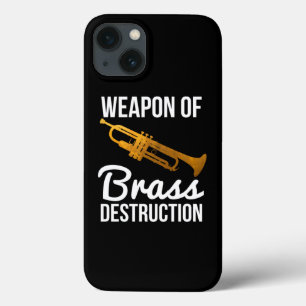 Grappig trompetspeler cadeau wapen van messing des iPhone 13 hoesje