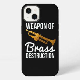 Grappig trompetspeler cadeau wapen van messing des iPhone 13 hoesje