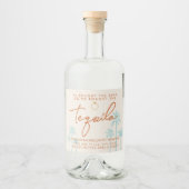 Grappig Tropisch Afscheidscade Weekend  Likeurfles Etiket (Voorkant)