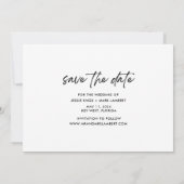 Grappig Tropisch Beach Weddenschap Save the Date Aankondiging (Achterkant)