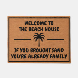 Grappig Tropisch Humor Strandhuis Rustiek Minimali Deurmat