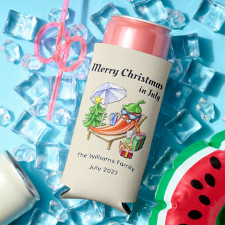 Grappig Tropisch Kerst in Juli Cartoon Chili Kunst