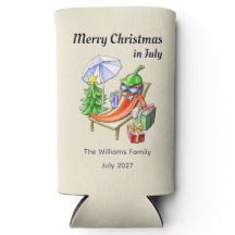 Grappig Tropisch Kerst in Juli Cartoon Chili Kunst