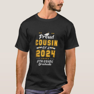 Grappig trots neef van een klasse van 2024 8e klas t-shirt
