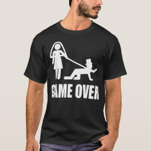Grappig Trouwen Spel Voorbij Trouwfeest Grap Team T-shirt
