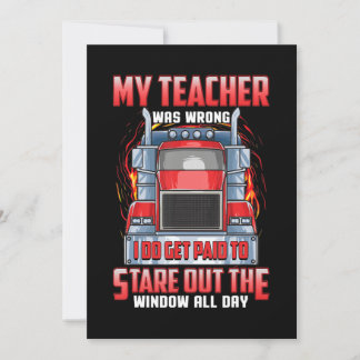 Grappig truckchauffeurs maken kunst voor truckers  feestdagenkaart