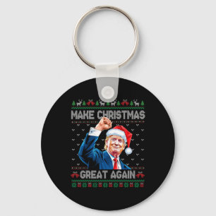 Grappig Trump 2024 Maak Kerstmis weer geweldig Lel Sleutelhanger