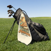  Grappig Trump Amerika's Golf 2025 Golfhanddoek (Groen)