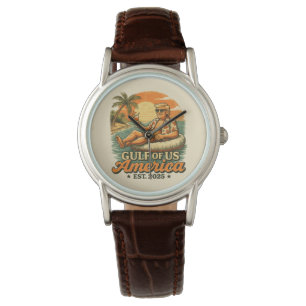 Grappig Trump Amerika's Golf 2025 Horloge