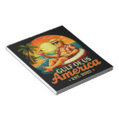 Grappig Trump Amerika's Golf 2025 Notitieblok (Schuin)