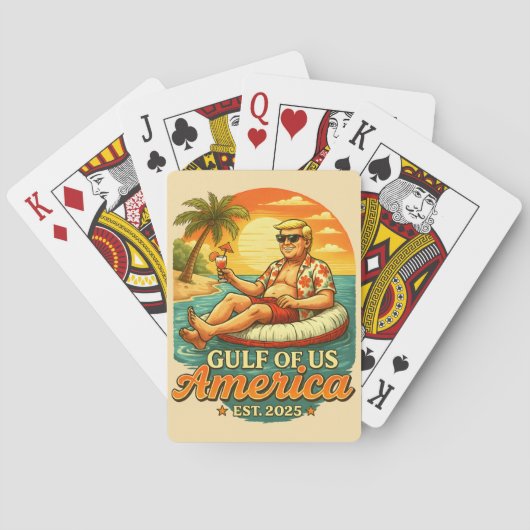  Grappig Trump Amerika's Golf 2025 Pokerkaarten (Achterkant)