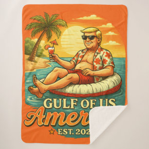  Grappig Trump Amerika's Golf 2025 Sherpa Deken