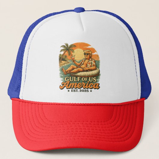  Grappig Trump Amerika's Golf 2025 Trucker Pet (Voorkant)