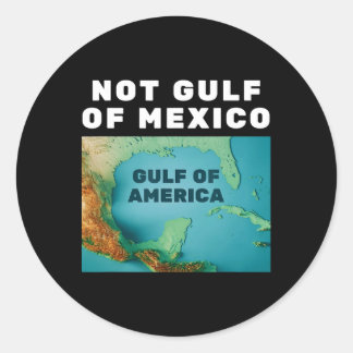 Grappig Trump Amerika's Golf niet Golf van Mexico  Ronde Sticker