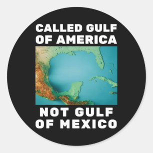 Grappig Trump Amerika's Golf niet Golf van Mexico Ronde Sticker