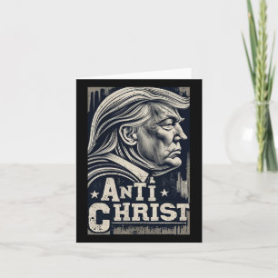 Grappig Trump Anti Christ Jesus Christelijk Faith Kaart