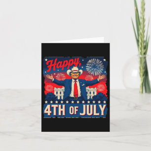 Grappig Trump blij op 4 juli Kaart