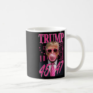 Grappig Trump Bubble Gum 1776 Roze Vlag Koffiemok