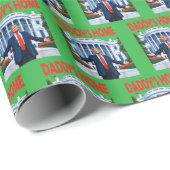 Grappig Trump Daddys Home Gift Cadeaupapier (Rol Hoek)