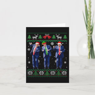 Grappig Trump Dance Xmas President 47 USA Kerst Kaart