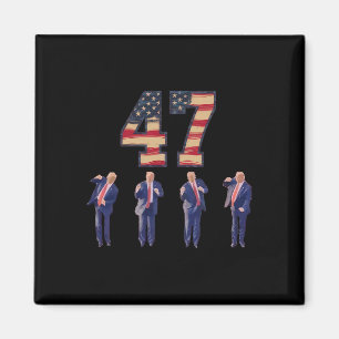 Grappig Trump Dancing America 47 Trump Dance Manne Magneet