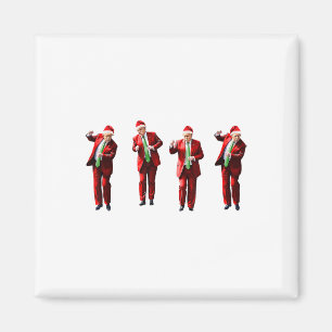 Grappig Trump Dans Kerstman Kerstmispajam Magneet