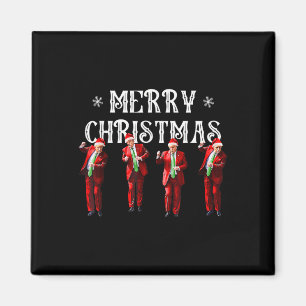 Grappig Trump Dans Kerstman Kerstmispajam Magneet