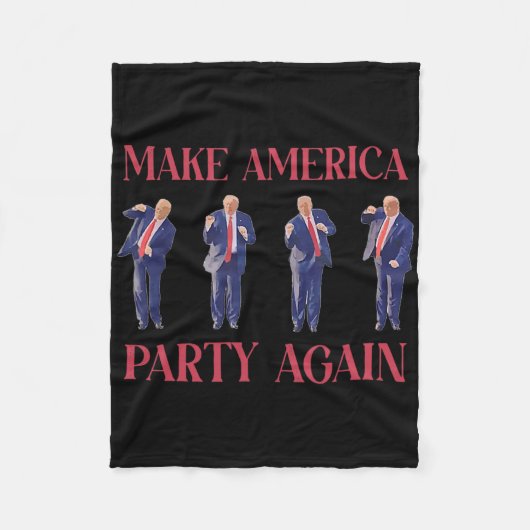 Grappig Trump dansen Fleece Deken (Voorkant)