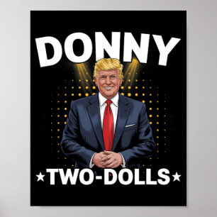 Grappig Trump Donny Twee Dolls 2 Dolls op Kerstmis Poster