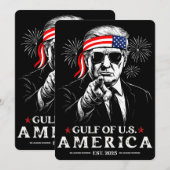 Grappig Trump Golf van Amerika 2025 4 juli Kaart (Voorkant / Achterkant)