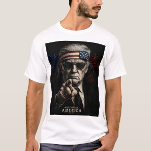 Grappig Trump Golf van Amerika 2025 4 juli T-shirt