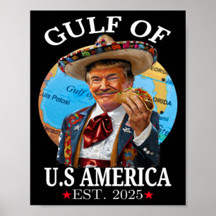 Grappig Trump Golf van Amerika 2025 Trump Merchand Poster