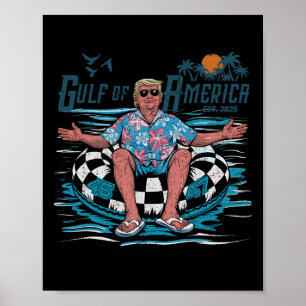 Grappig Trump Golf van Amerika 2025 Trump Merchand Poster