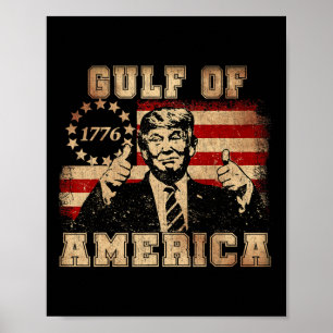 Grappig Trump Golf van Amerika 2025 Trump Merchand Poster