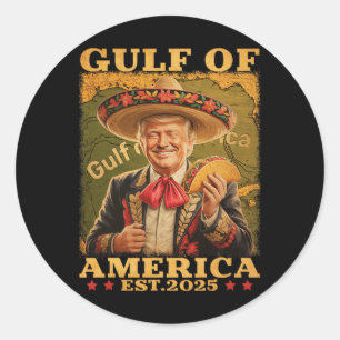 Grappig Trump Golf van Amerika 2025 Trump Merchand Ronde Sticker
