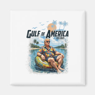 Grappig Trump Golf van Amerika EST 2025 Magneet